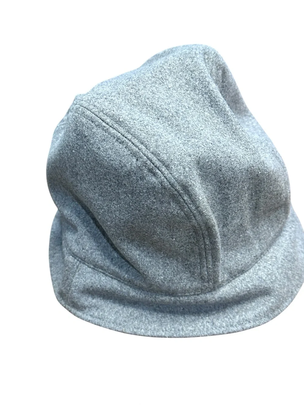 Lands’‎ End Women’s Cashtouch Cloche Bucket Hat Heather Gray L/XL Fleece Lined